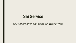 Car Accessories You Can't Go Wrong With
