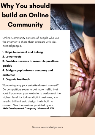 Why You should build an Online Community