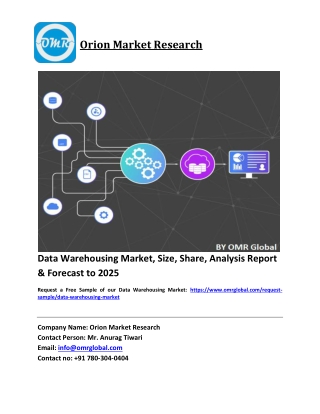 Data Warehousing Market Growth, Size, Share, Industry Report and Forecast 2019-2025