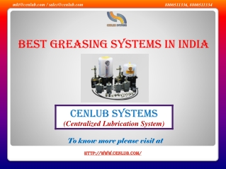 Best Greasing Systems In India