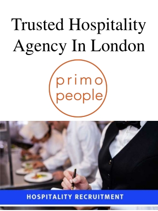 Trusted Hospitality Agency In London