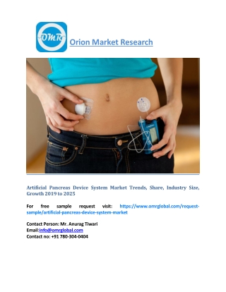 Artificial Pancreas Device System Market Trends, Share, Industry Size, Growth 2019 to 2025