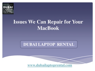 Issues We Can Repair for Your MacBook