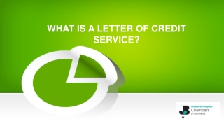 What Is a Letter Of Credit Service?