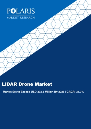 LiDAR Drone Market size is expected to reach USD 372.5 billion by 2026