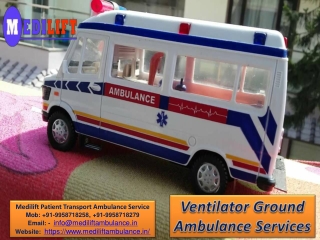 Get Medilift Road Ambulance Services in Ranchi and Bokaro for ICU facilities