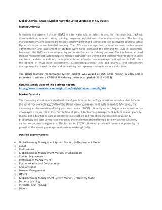 Global Chemical Sensors Market Know the Latest Strategies of Key Players