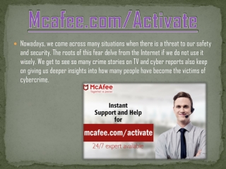 Mcafee.com/activate