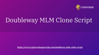 Start your MLM business website like Doubleway!!