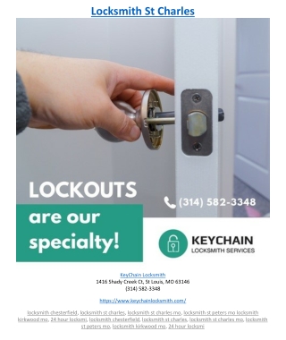 Locksmith St Charles