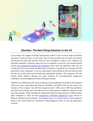 ClearStar: The Best Hiring Solutions in the US