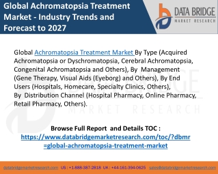 Achromatopsia Treatment Market
