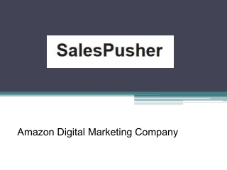 Amazon Digital Marketing Company - Sales Pusher