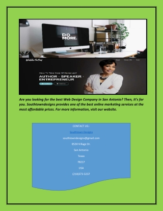 Web Design Company San Antonio | Southtown Designs