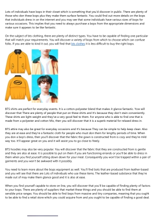 5 Killer Quora Answers on bts clothing