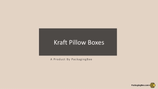 Kraft Pillow Boxes