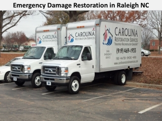 Emergency Damage Restoration in Raleigh NC