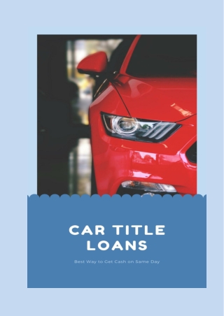 How Does Car Title Loans Saskatoon Work?
