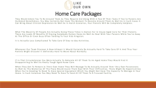 In-Home Aged Care