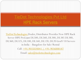 Buy New HPE Rack Server Model Price List | Dealer, Distributor HPE ProLiant DL Server