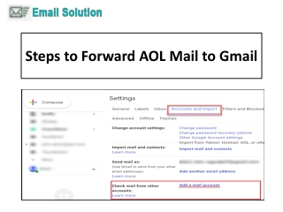 1-800-316-3088 Steps to Forward AOL Mail to Gmail