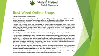 Best Weed Online Shops