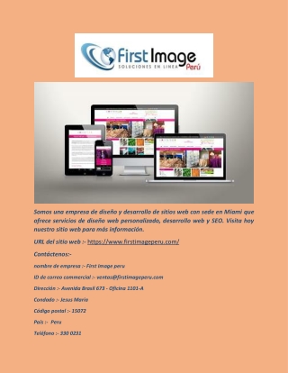 Diseño Web Lima - |( Firstimageperu.com )