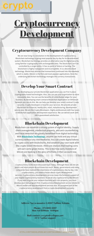 Cryptocurrency Development | Crypto Developers