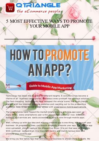 5 Most Effective Ways to Promote Your Mobile App