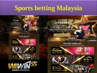 this time on online sports betting Malaysia