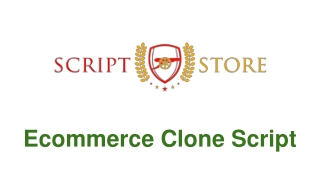 ECOMMERCE CLONE SCRIPT - WEBSITE SCRIPTS