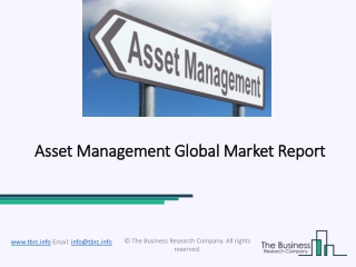 Global Asset Management Market Challenges and Opportunities 2020-2023