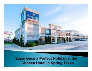 Experience a Perfect Holiday at the Chosen Hotel in Spring, Texas