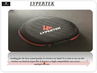 Top wireless earphones by Lypertek