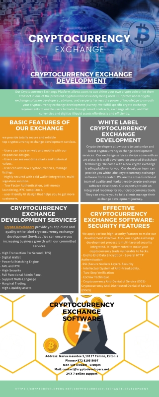 Cryptocurrency Exchange Software | Crypto Developers