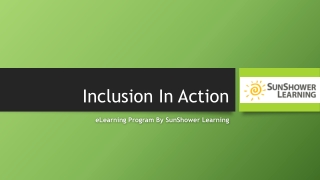 Inlusion In Action eLearning Program