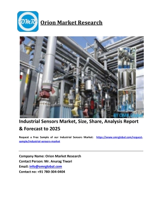 Industrial Sensors Market Size, Industry Trends, Share and Forecast 2019-2025