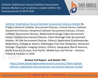 Catheter stabilization device catheter securement devices market is set to witness a stable cagr in the forecast period