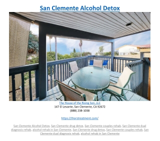 San Clemente Alcohol Detox