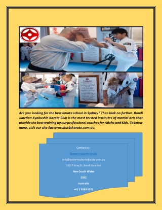 Best Karate School In Sydney | Easternsuburbskarate.com.au