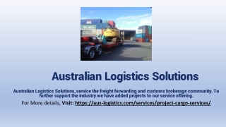 Australian Logistics Solutions - Project Cargo Services