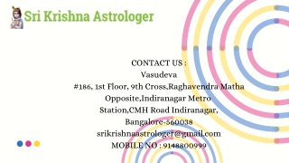 Best Astrologer in Bangalore | Famous & Top Astrologer in Bangalore