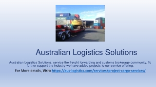 Australian Logistics Solutions - Cargowise Australia