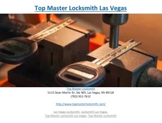 Top Master Locksmith Las Vegas