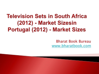 Television Sets in South Africa (2012) - Market Sizes