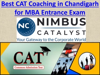 Best CAT Coaching in Chandigarh for MBA Entrance Exam
