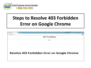 1-888-726-3195 Steps to Resolve 403 Forbidden Error on Google Chrome