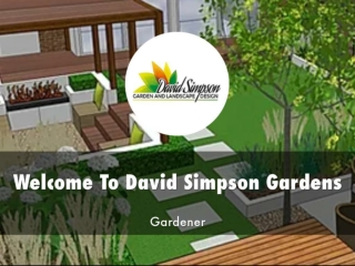 Information Presentation Of David Simpson Gardens