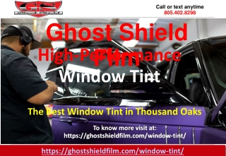 Window Tint in Thousand Oaks-Ghostshieldfilm