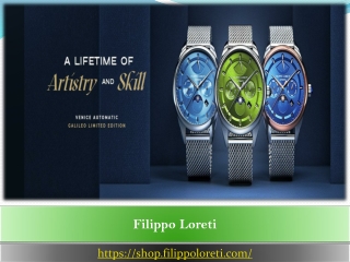 Filippo Loreti: What Makes Filippo Loreti An Adored Timepiece Maker?